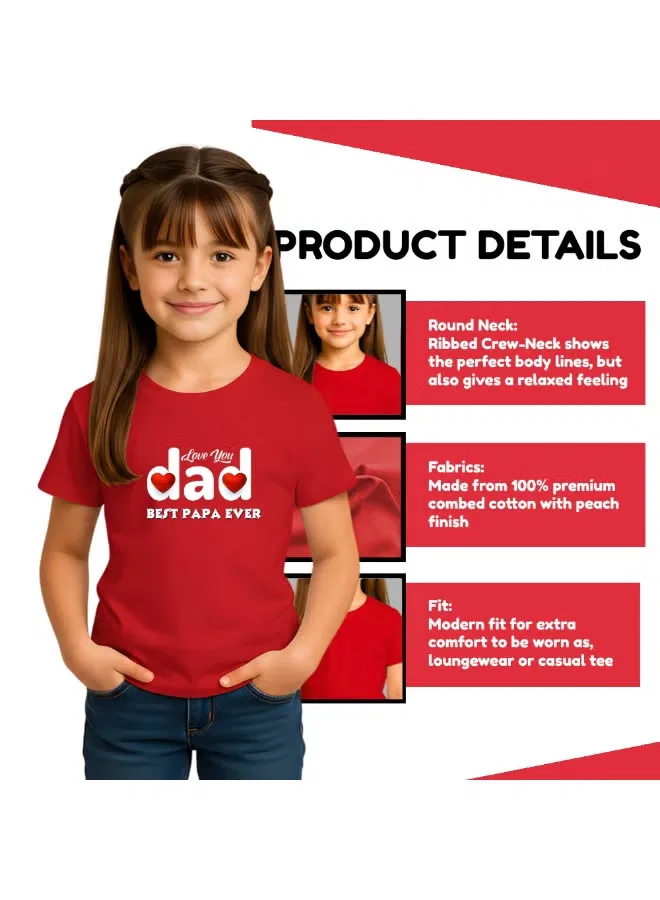 Футболка с принтом ко Дню отца Printshop4Me, красный — фото 4