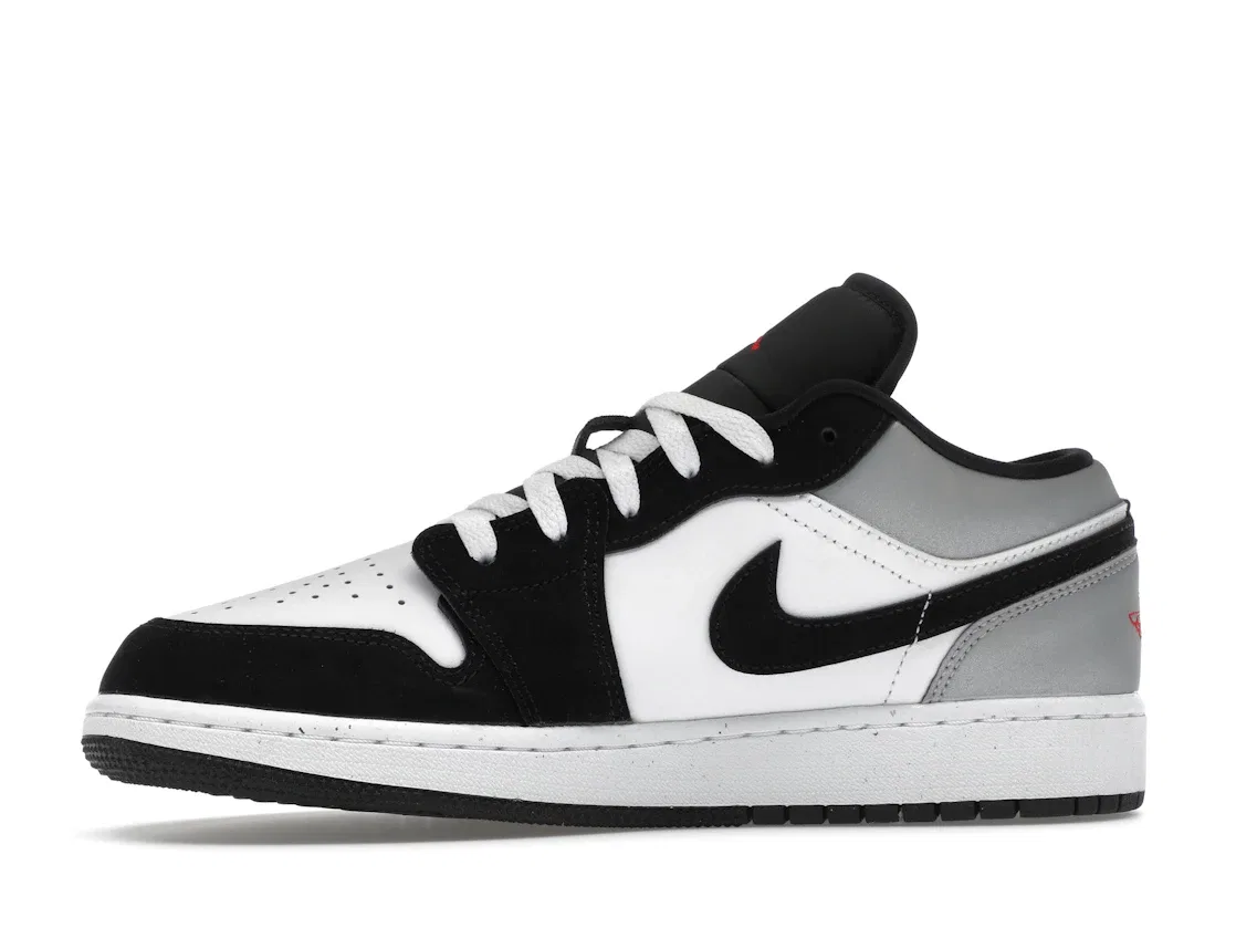 Детские кроссовки Lifestyle Jordan 1 Low SE Panda Toe, White/Fire Red/Black/Matte Silver — фото 3
