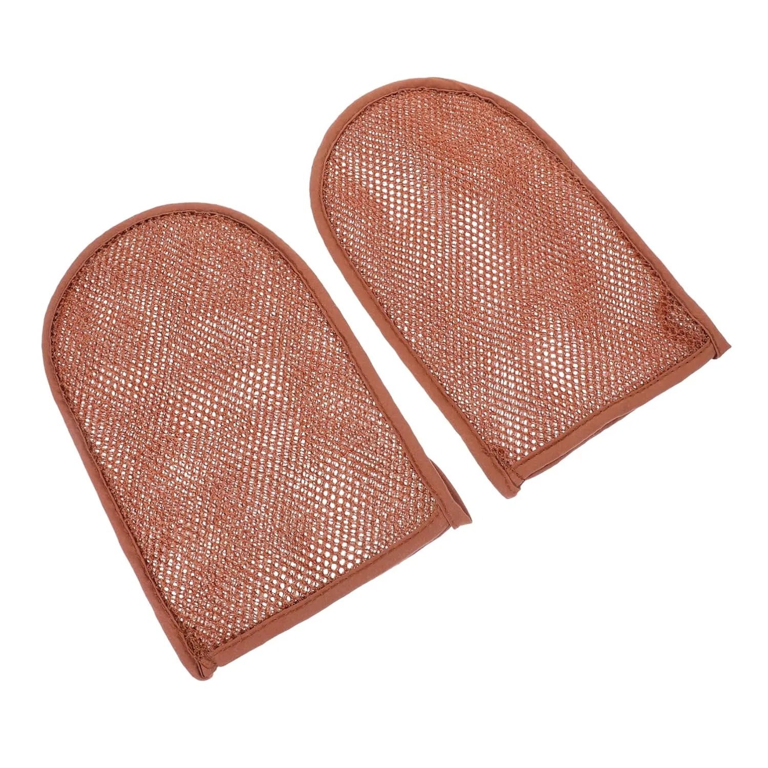 Эксфолиирующие перчатки для душа, 2 шт, Homoyoyo, нейлон, 23x14.5x1 см, Brown