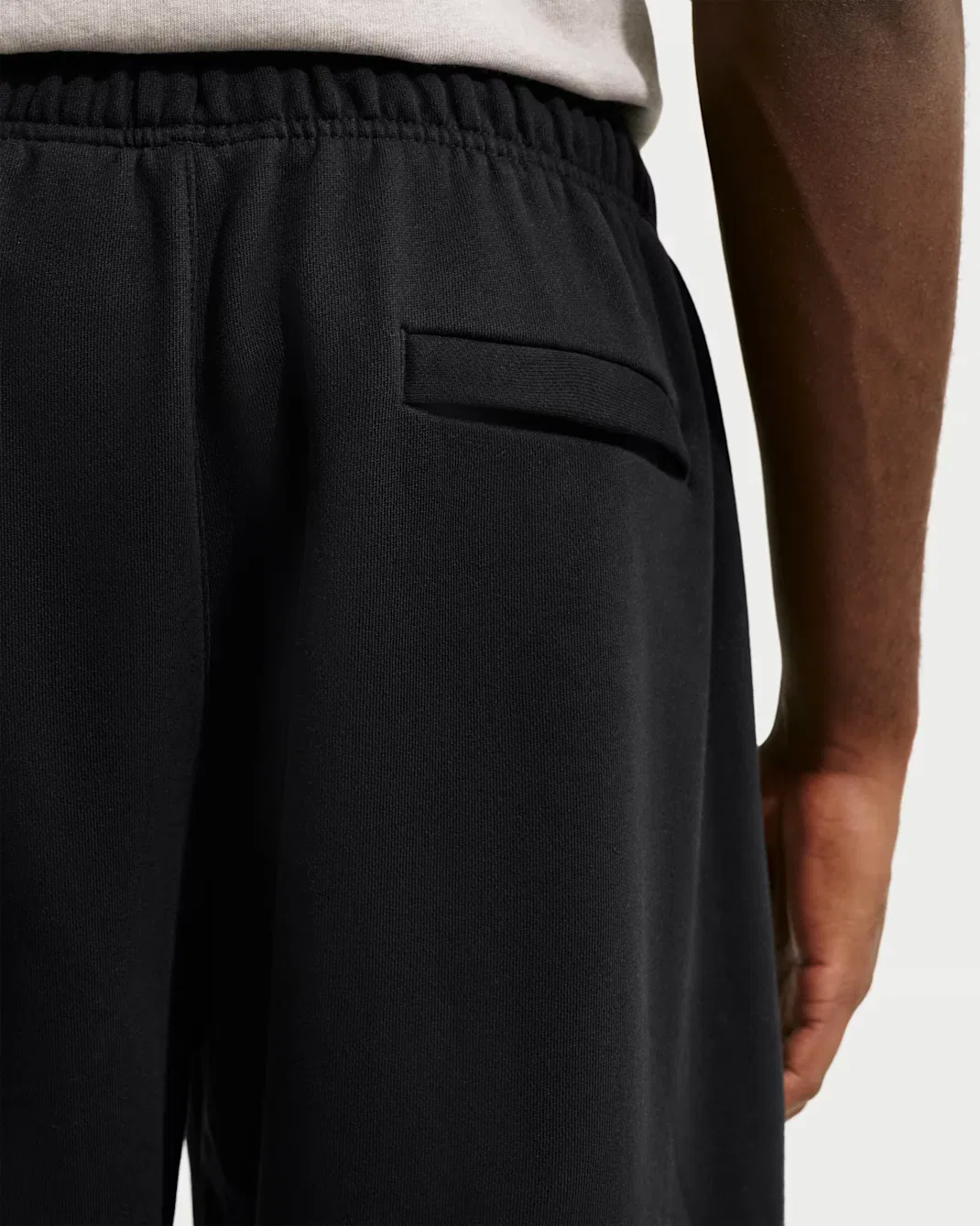 Мужские брюки с манжетами Nike Solo Fleece, Total Black/Sail — фото 3