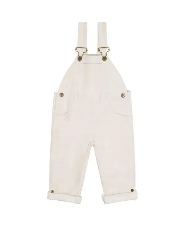 Детский комбинезон из вельвета Dotty Dungarees, бежевый