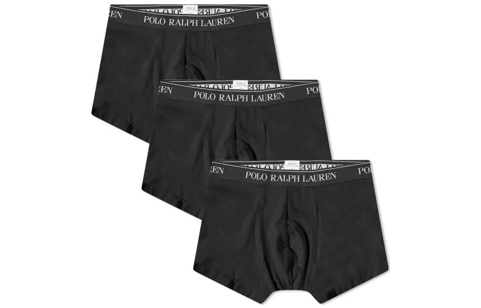 Мужские боксеры с принтом 3 шт Polo Ralph Lauren, Black