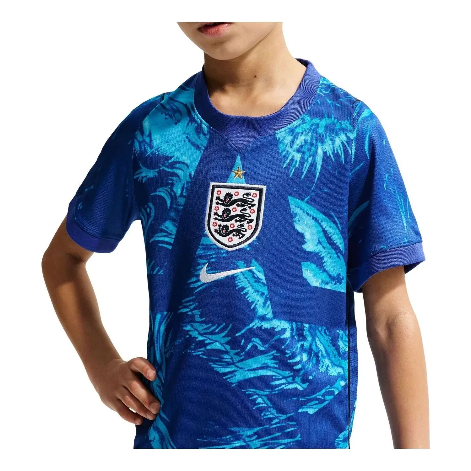 Детская футболка Nike England 2026 Stadium Goalkeeper Dri-FIT Replica Jersey, синий