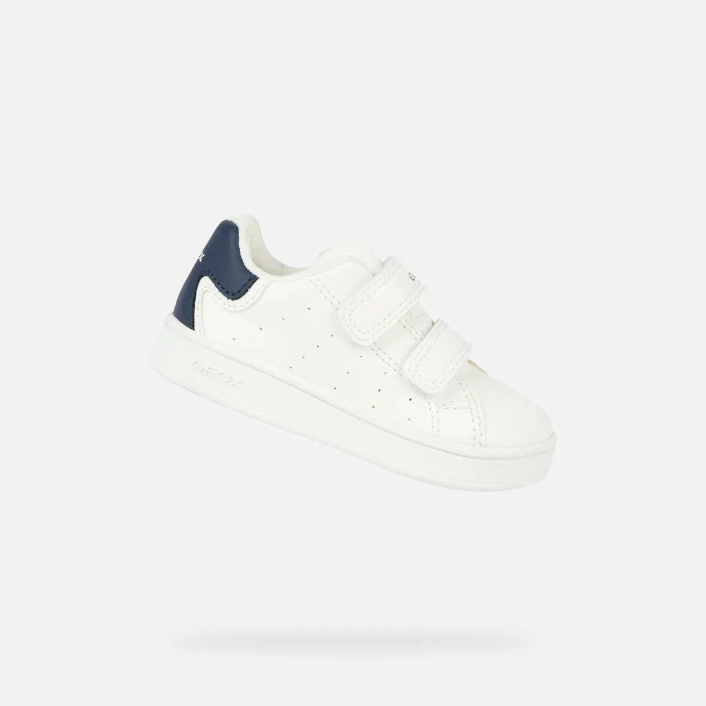 Детские кроссовки B Eclyper Boy Geox, Weiss / Kosmosblau / Navyblau