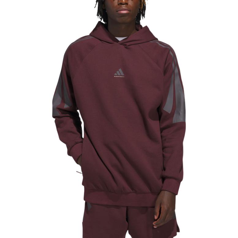 Adidas Толстовка Spacer Hoodie Unisex Aurora Gemstone Red — фото 3