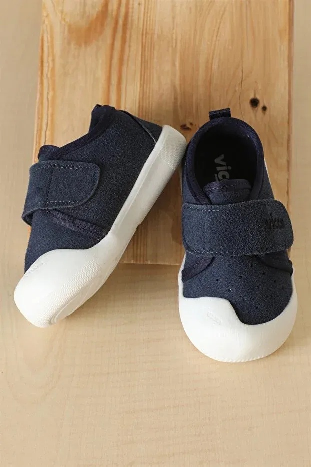 Детские туфли для мальчиков с липучкой Anka Primary Vicco, Navy Blue