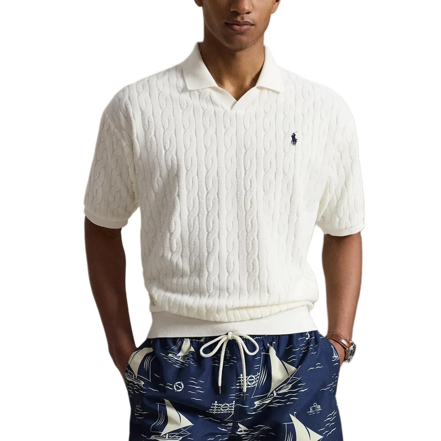 Поло-рубашка свободного кроя Polo Ralph Lauren, White — фото 4