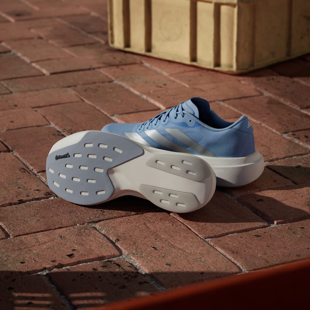 Кроссовки Adidas Adizero EVO SL Shoes, цвет Glow Blue/Silver Metallic/Cloud White — фото 3