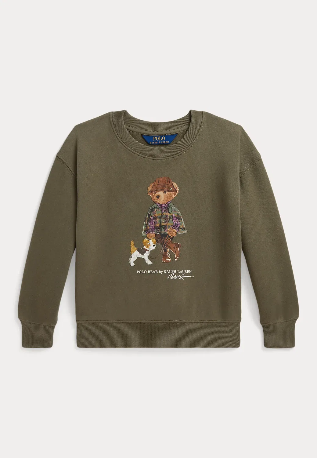 Флисовая толстовка Polo Bear, размер 2-6 лет Polo Ralph Lauren, Cruise Olive