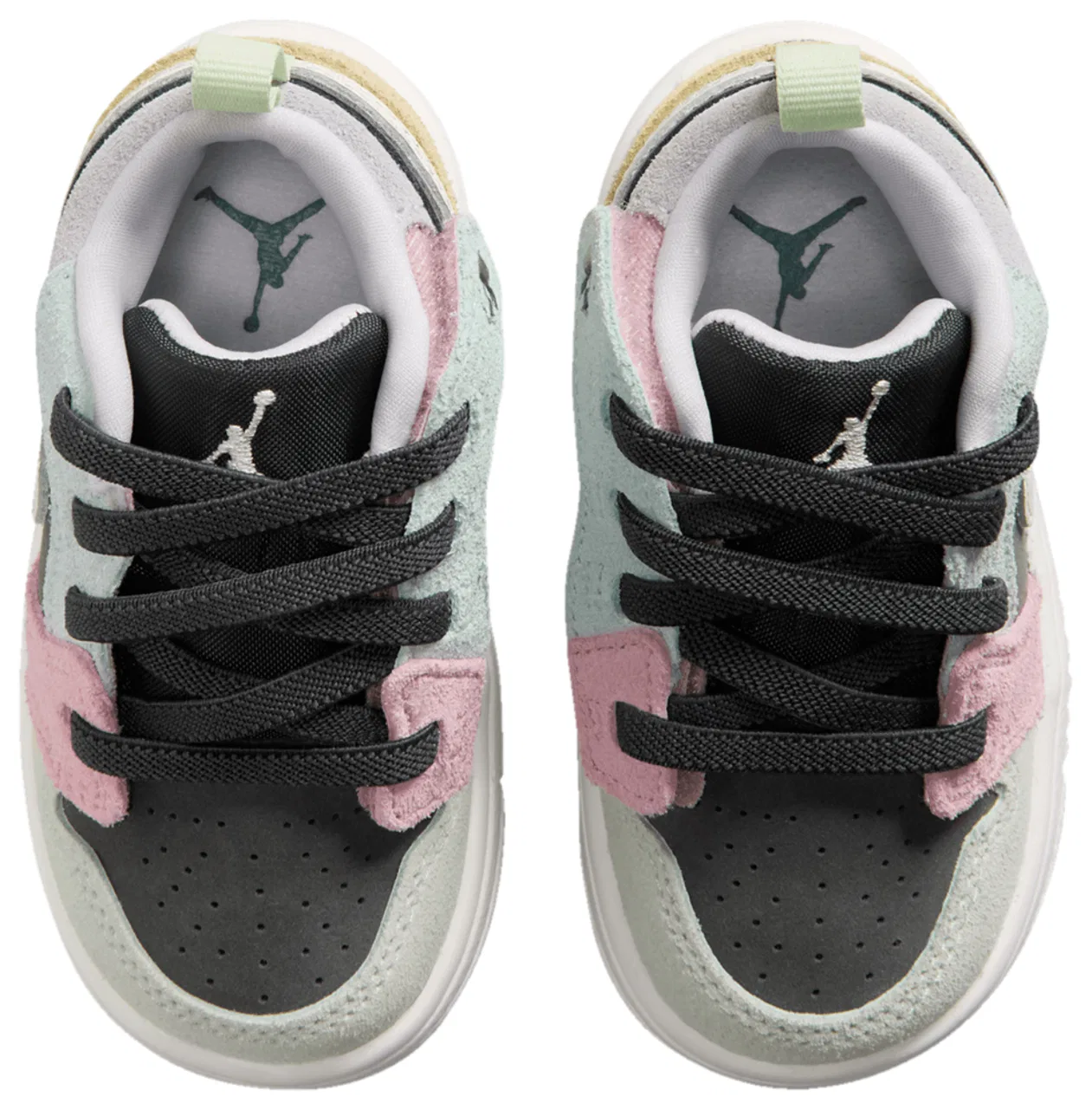 Кроссовки для девочек AJ 1 Low Alt SE Jordan, цвет Half Blue/Vapor Green/Sail — фото 4