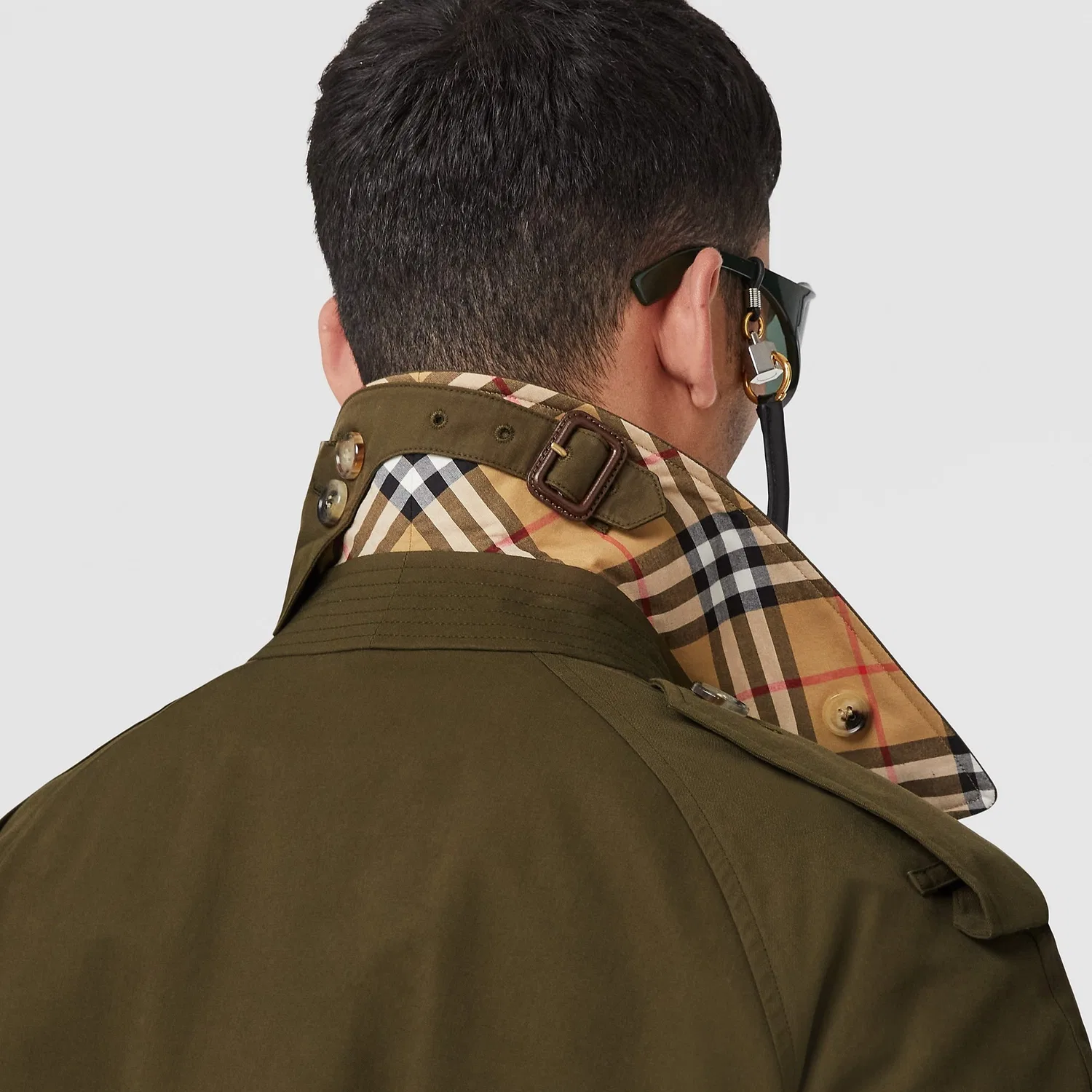 Пальто-тренч свободного кроя The Westminster Heritage Trench Coat Burberry, Dark Military Khaki — фото 4