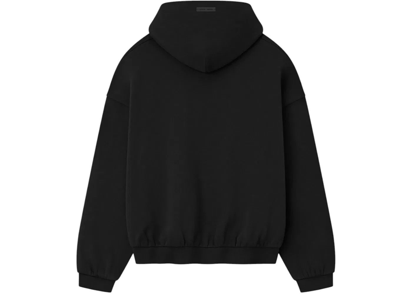 Мужская худи из флиса с принтом Essentials Fear of God, Jet Black — фото 2