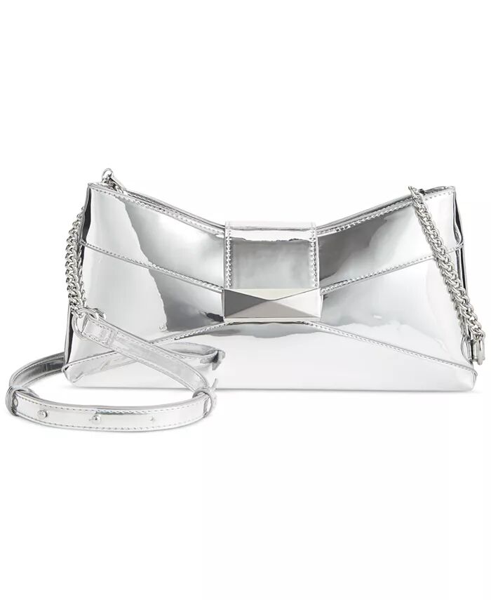 

Клатч Rebecc Medium Metallic Crossbody I.N.C. International Concepts, серебряный