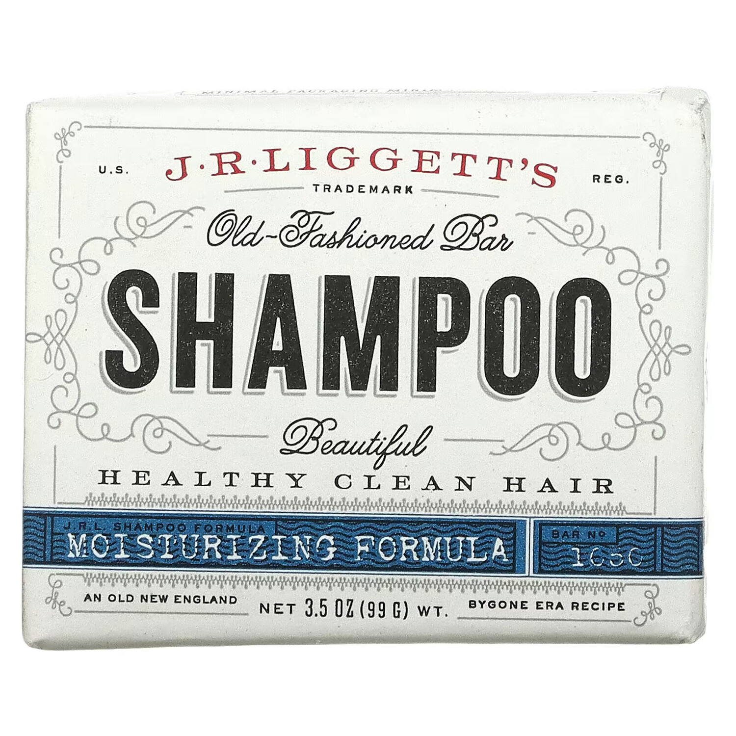 

J.R. Liggett's, Шампунь-мыло по старинному рецепту, формула для поврежденных волос, 3.5 унции (99 г)