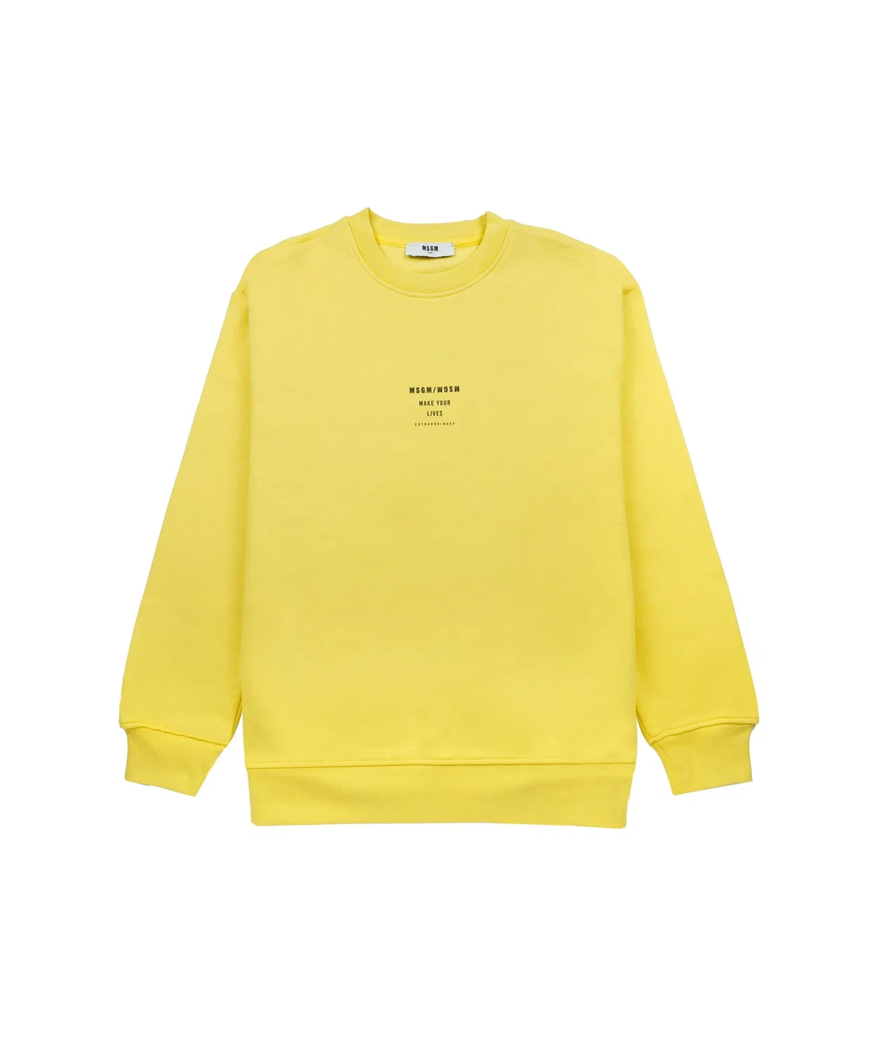 Детский свитшот с длинным рукавомMSGM KIDS, Yellow