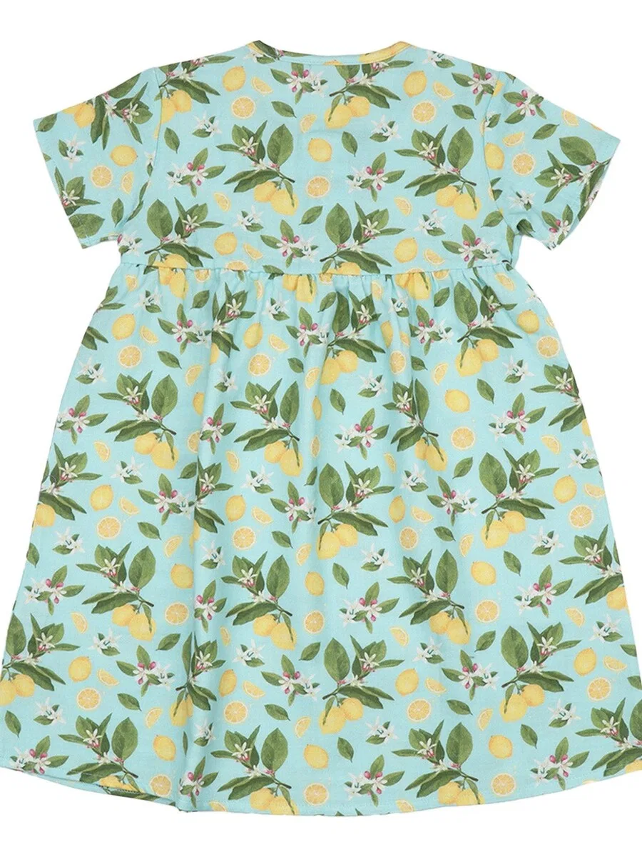 Платье Walkiddy 'Citrus Bloom' голубого цвета — фото 2