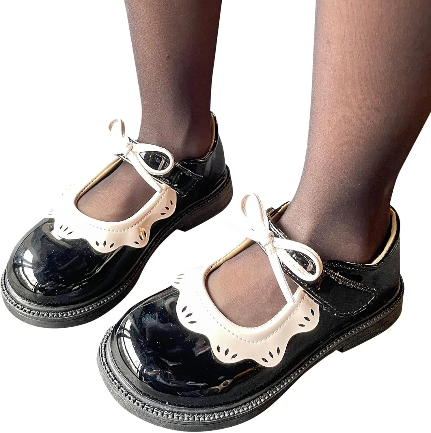 Детские туфли-оксфорды для девочек Princess Little Girl Sandals, Black — фото 3