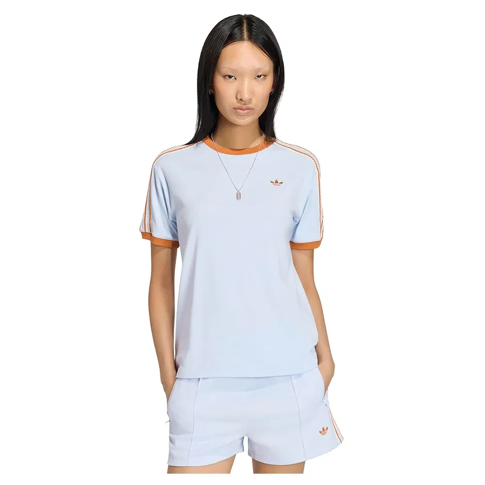 Футболка с коротким рукавом 3 Stripes Adidas Originals, белый