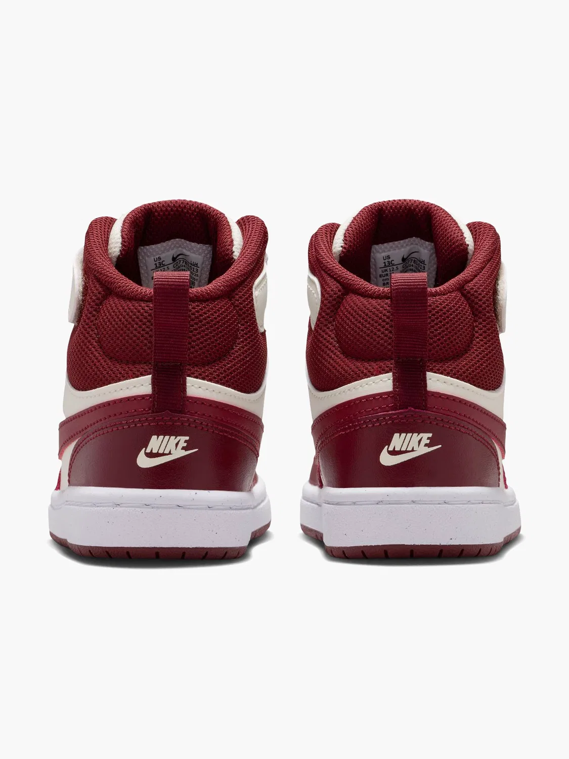Детские высокие кроссовки Nike COURT BOROUGH MID 2 PSV, красный — фото 3
