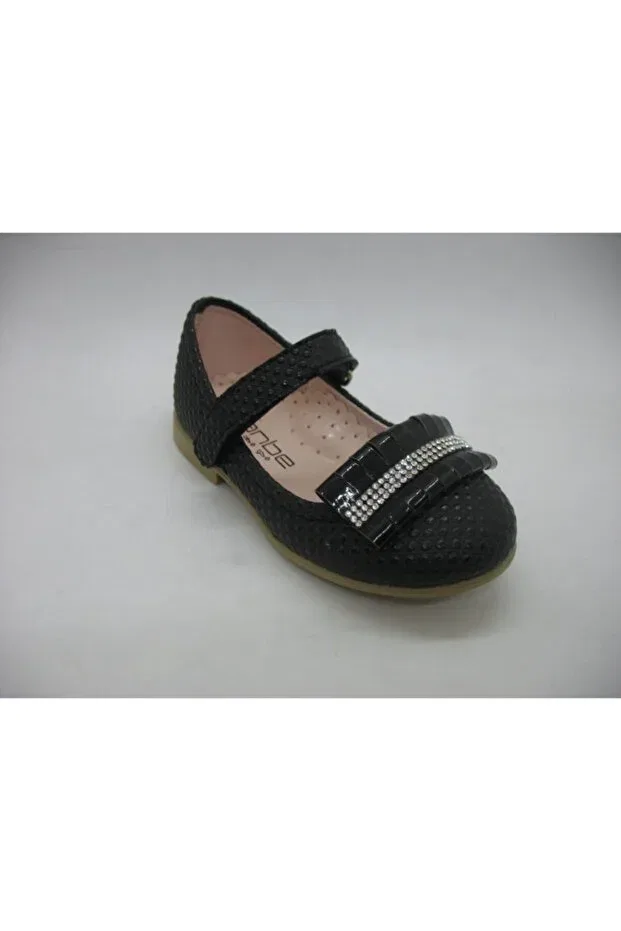 Детские балетки для девочек с ортопедической стелькой Sanbe, Black