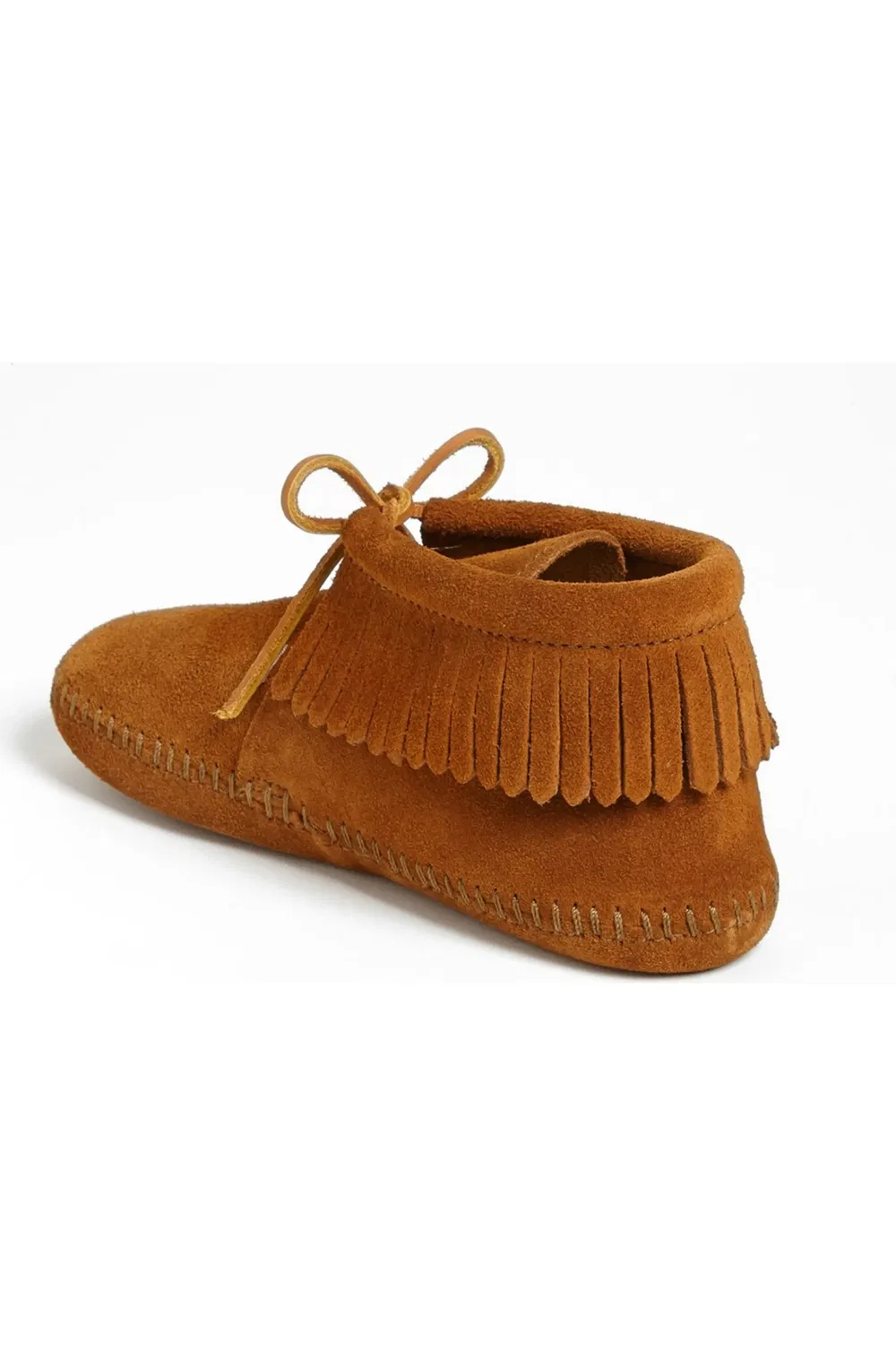 Детские ботинки с бахромой Classic Fringe Minnetonka, коричневый — фото 2