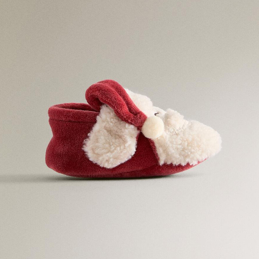 

Пинетки Zara Home Father Christmas, красный/белый