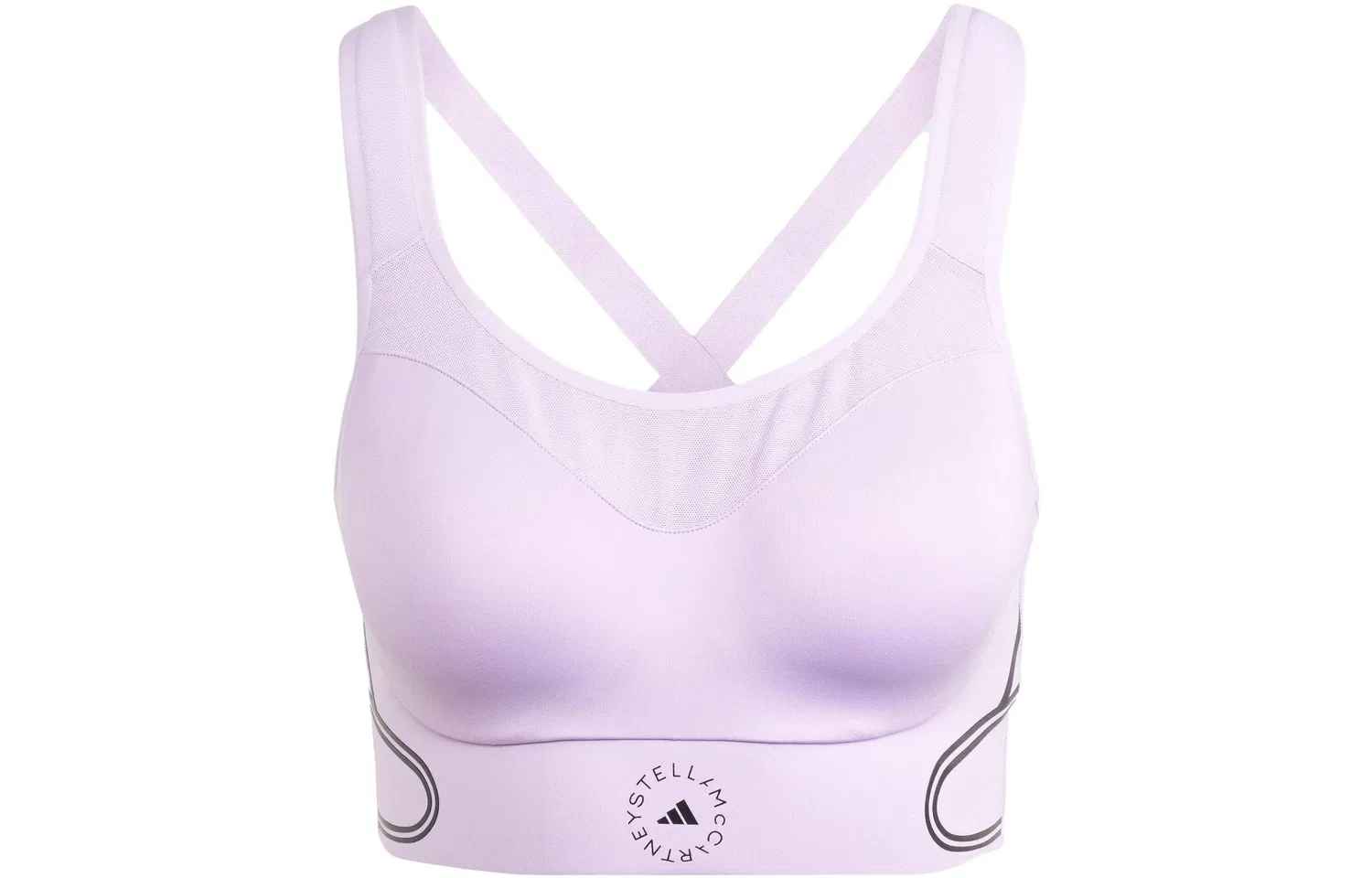 Женский спортивный бюстгальтер с V-образным вырезом TruePace Adidas, Pink Purple