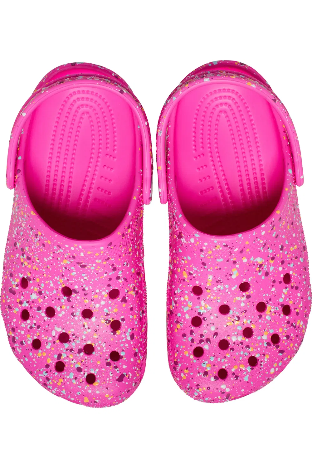 Детские сабо с принтом краски Classic Clog Crocs, Pink Crush — фото 4