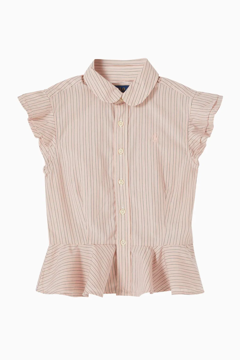 Блузка с оборками хлопковая Polo Ralph Lauren