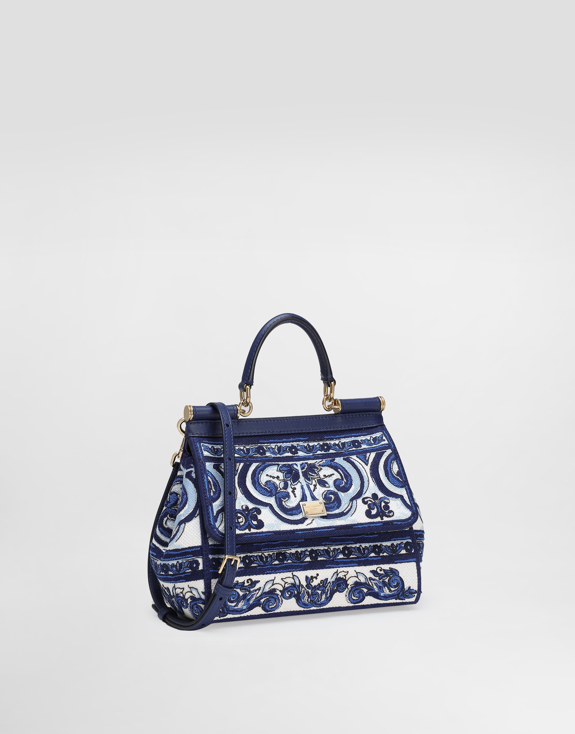 Сумка medium sicily с вышивкой в стиле майолика Dolce & Gabbana, мультиколор — фото 3