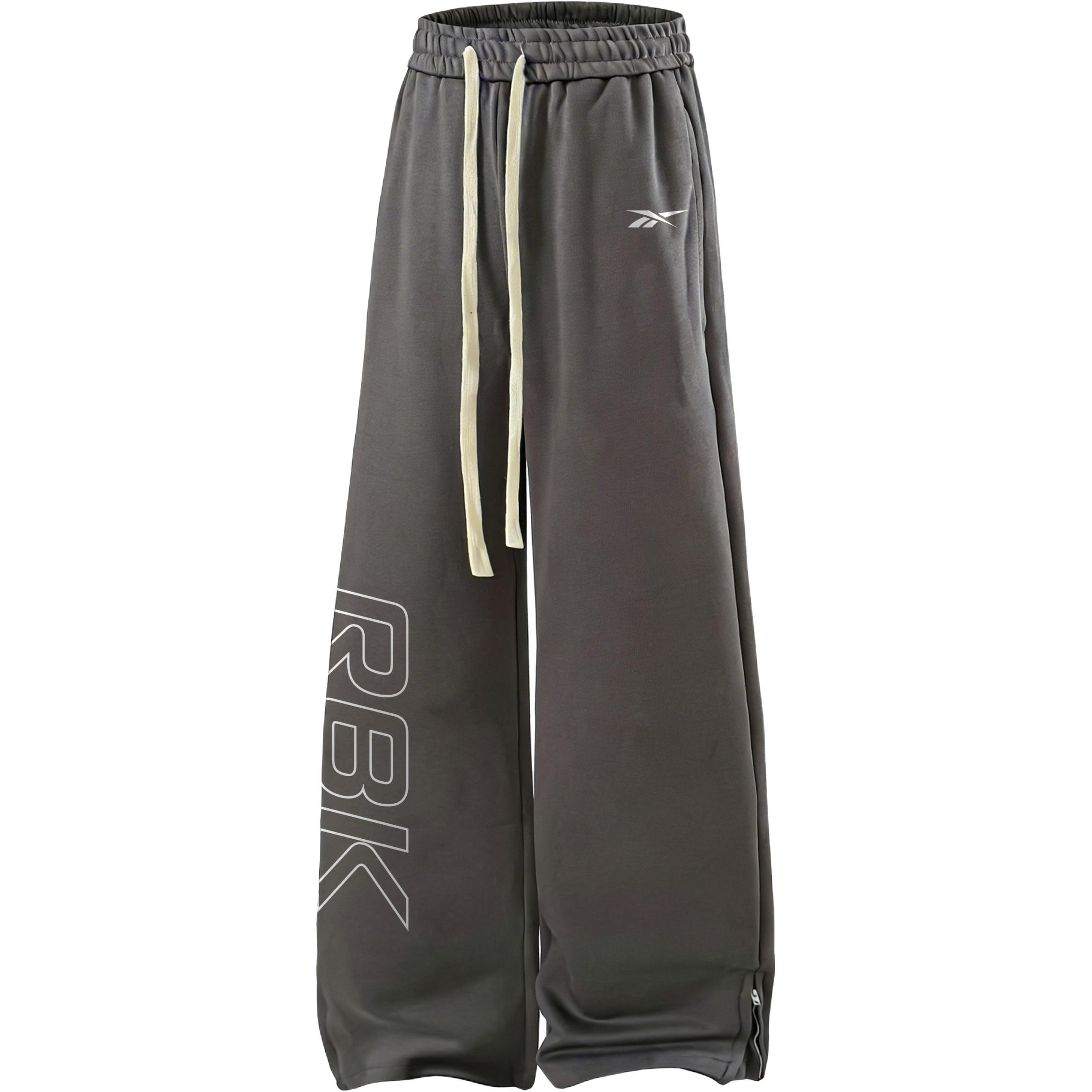 

Повседневные брюки Unisex Moderate Straight Fit Reebok, темно-серый