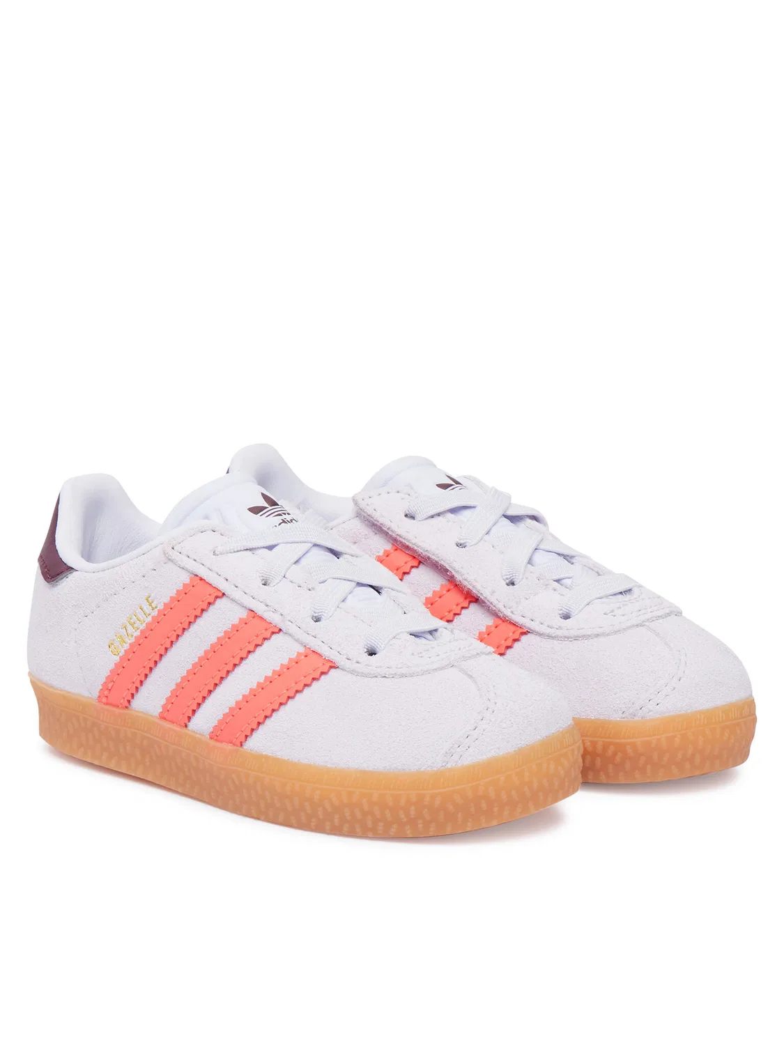 Кроссовки для девочки Gazelle Comfort Closure Elastic Lace Adidas, светло-сиреневый — фото 2