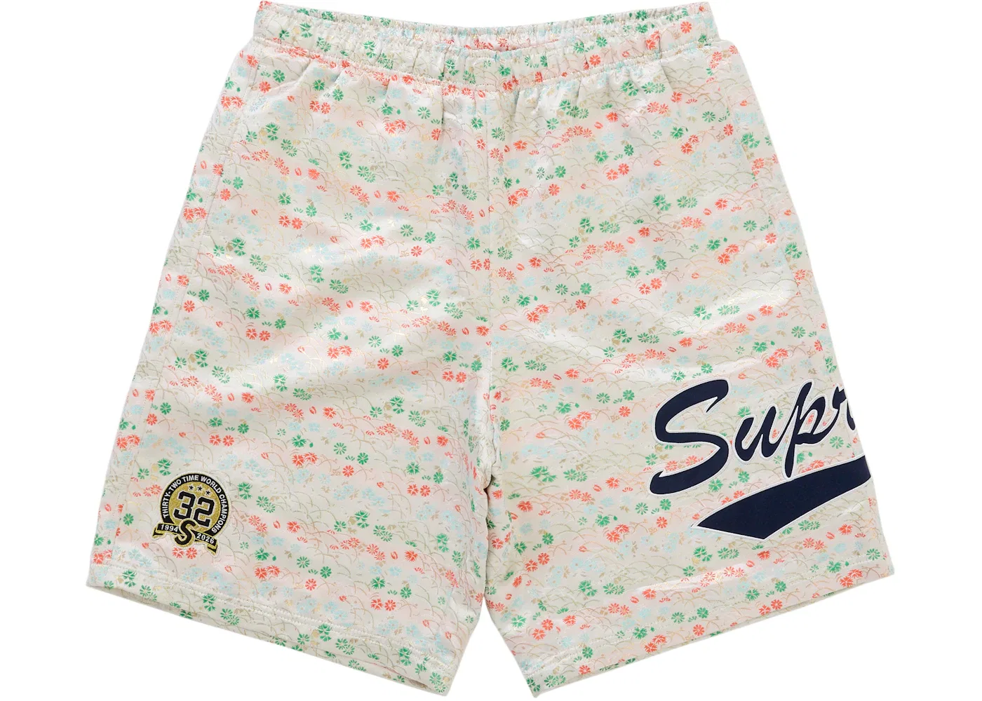 Мужские шорты с цветочным жаккардом Supreme Short, White