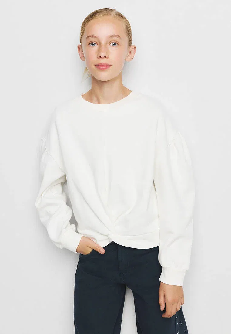 Ребенок - толстовка Mango Kids, Off-White — фото 2