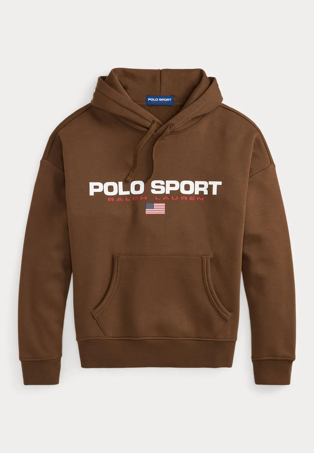 Толстовка-Поло свободного кроя в спортивном стиле - худи Polo Ralph Lauren, Pale Russet — фото 4