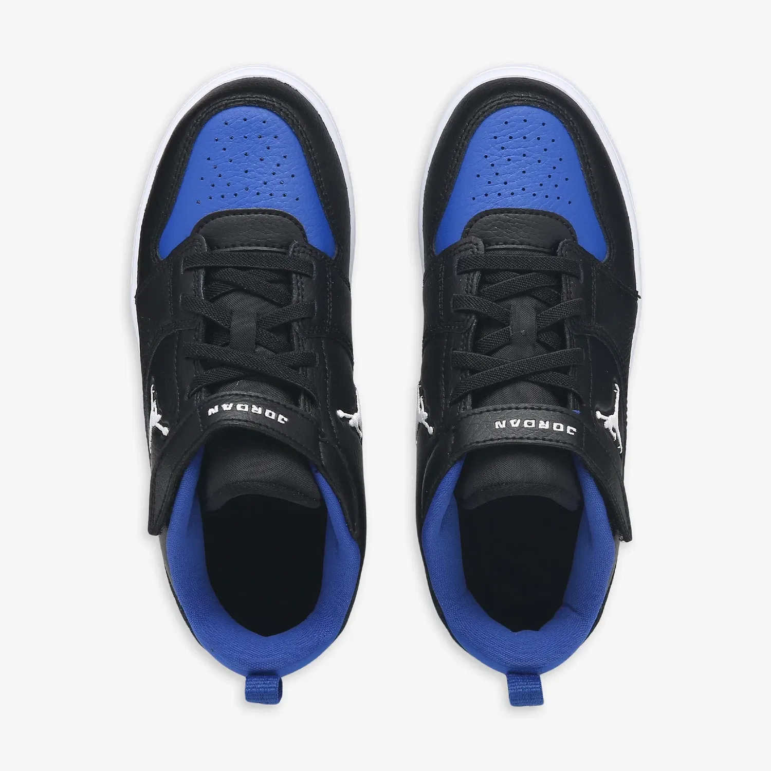 Детские низкие кроссовки Jordan Court Connect, Black/Blue — фото 3