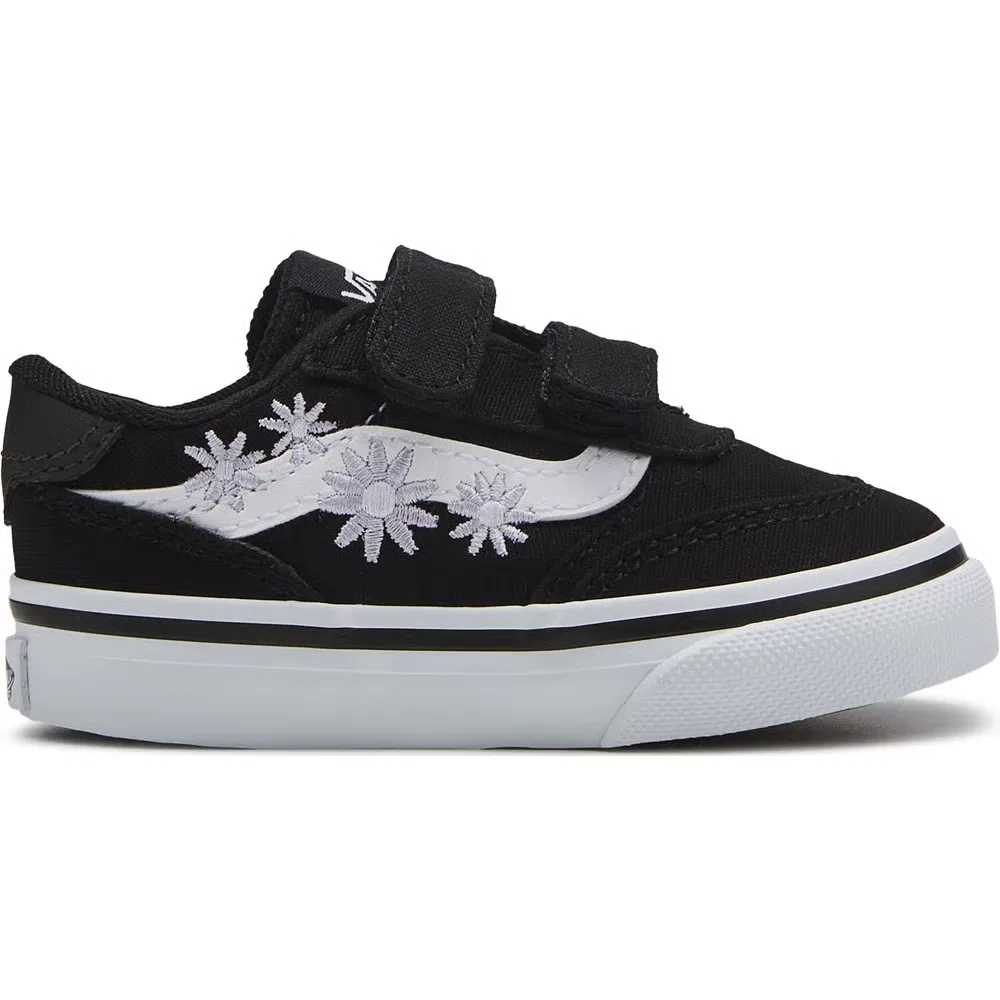Детские низкие кроссовки Brooklyn для малышей Vans, Black/Embroidery — фото 2