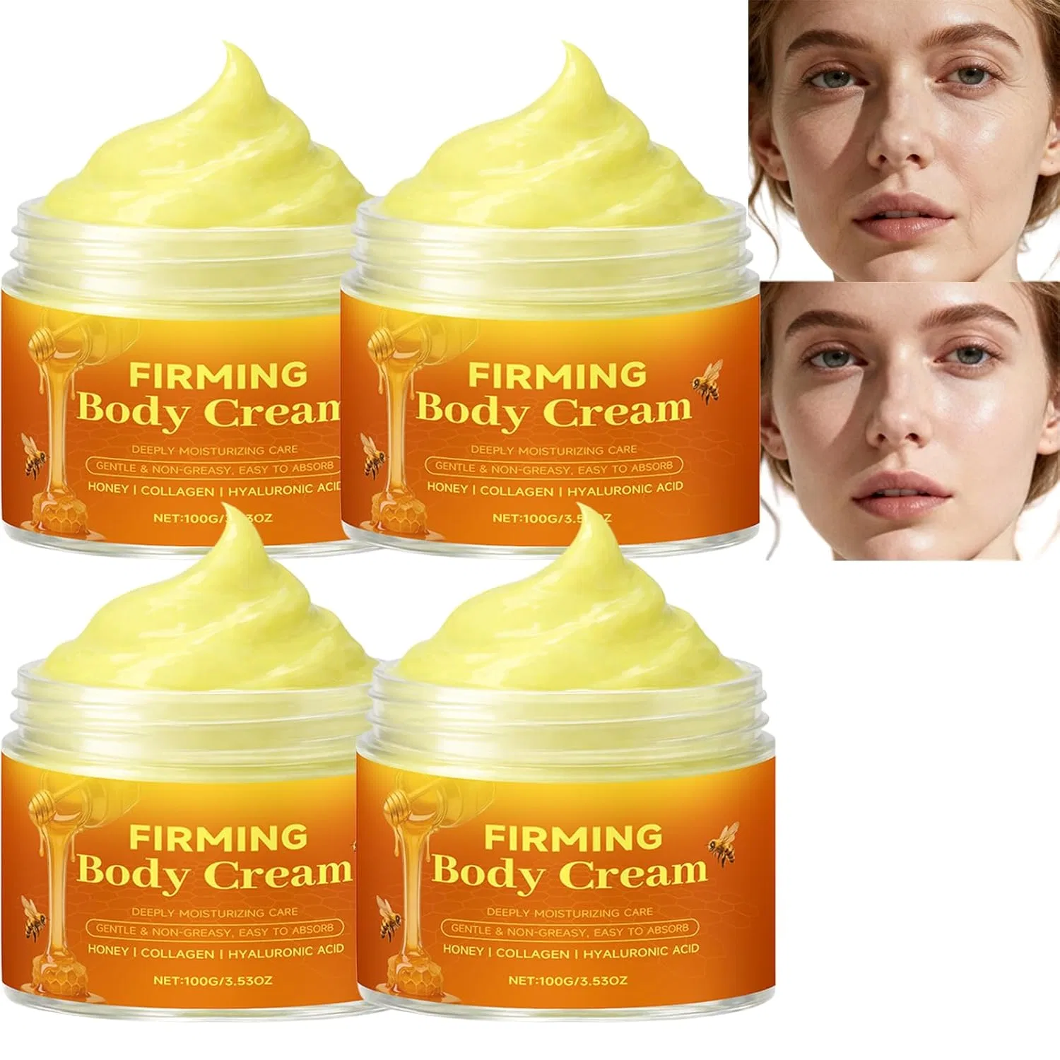 Антивозрастная подтягивающая крем для лица и тела, WRJFD, 4 шт., 100 г, 4pcs