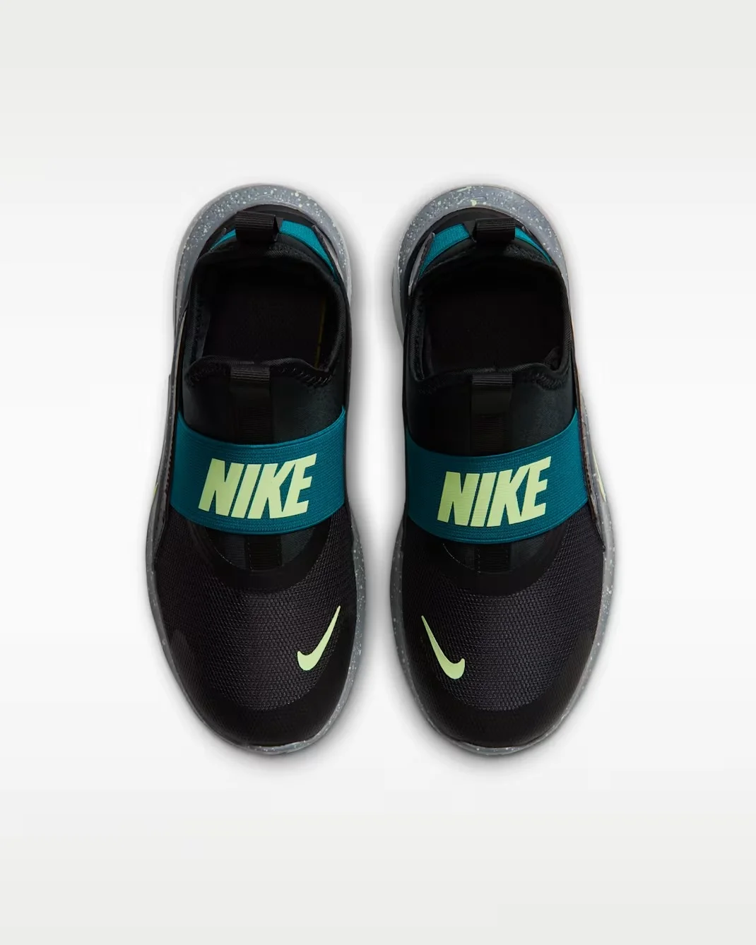 Кроссовки подростковые Nike Flex Runner 4 SE, черный/зеленый — фото 3