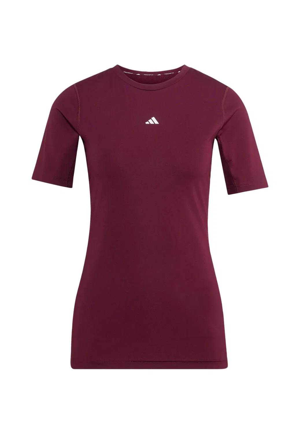 Тренировочная футболка Techfit - базовая футболка Adidas Performance, Maroon — фото 4