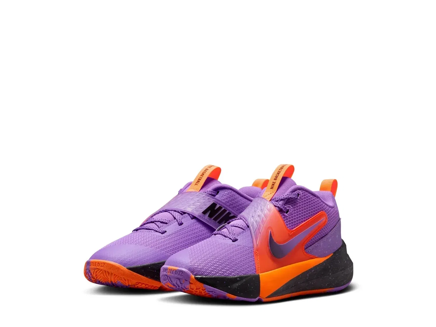 Кроссовки спортивные Team Hustle D 12, Nike, фиолетовый/мультиколор — фото 3