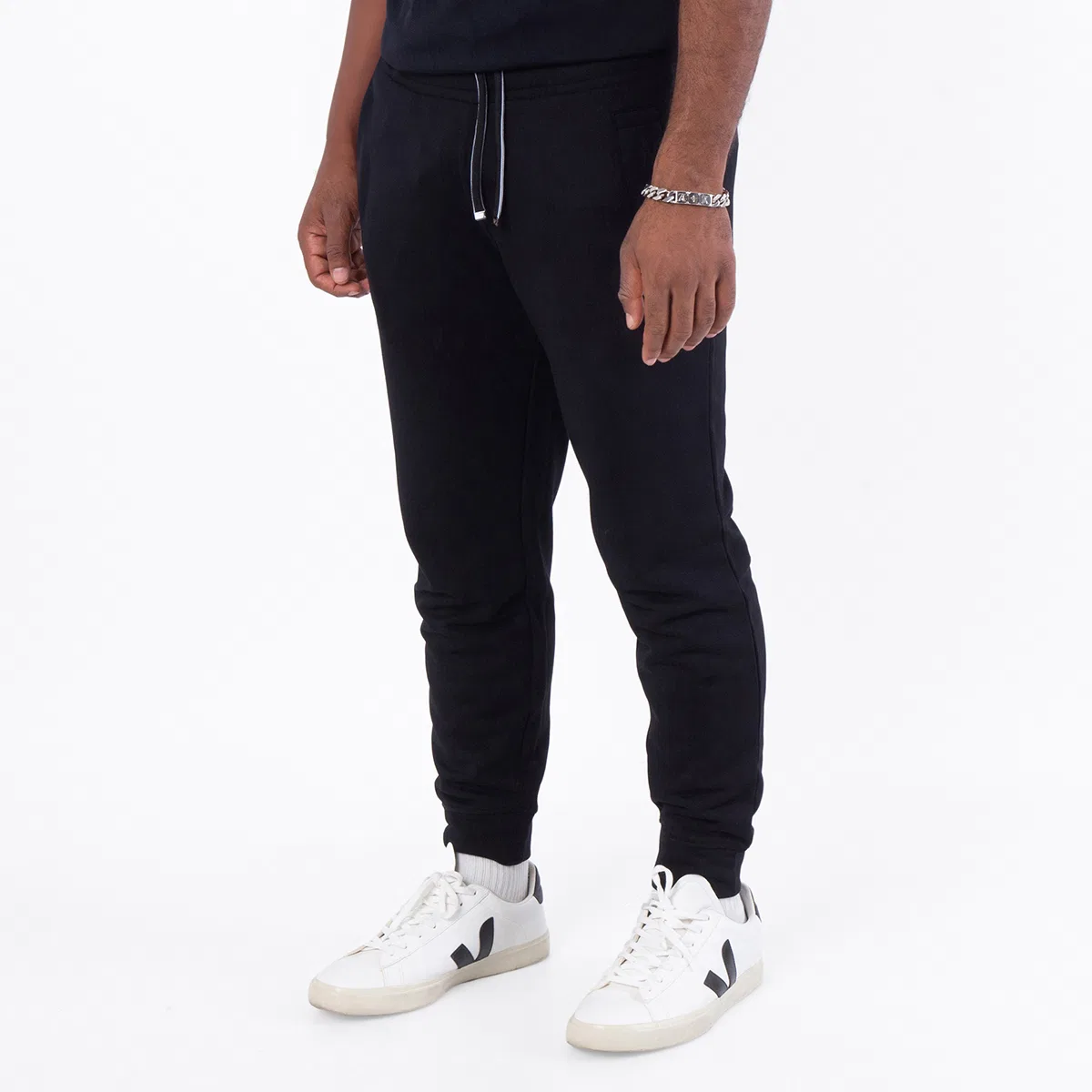 Джоггеры из модального флиса с микродеталью орла Emporio Armani, Nero — фото 2