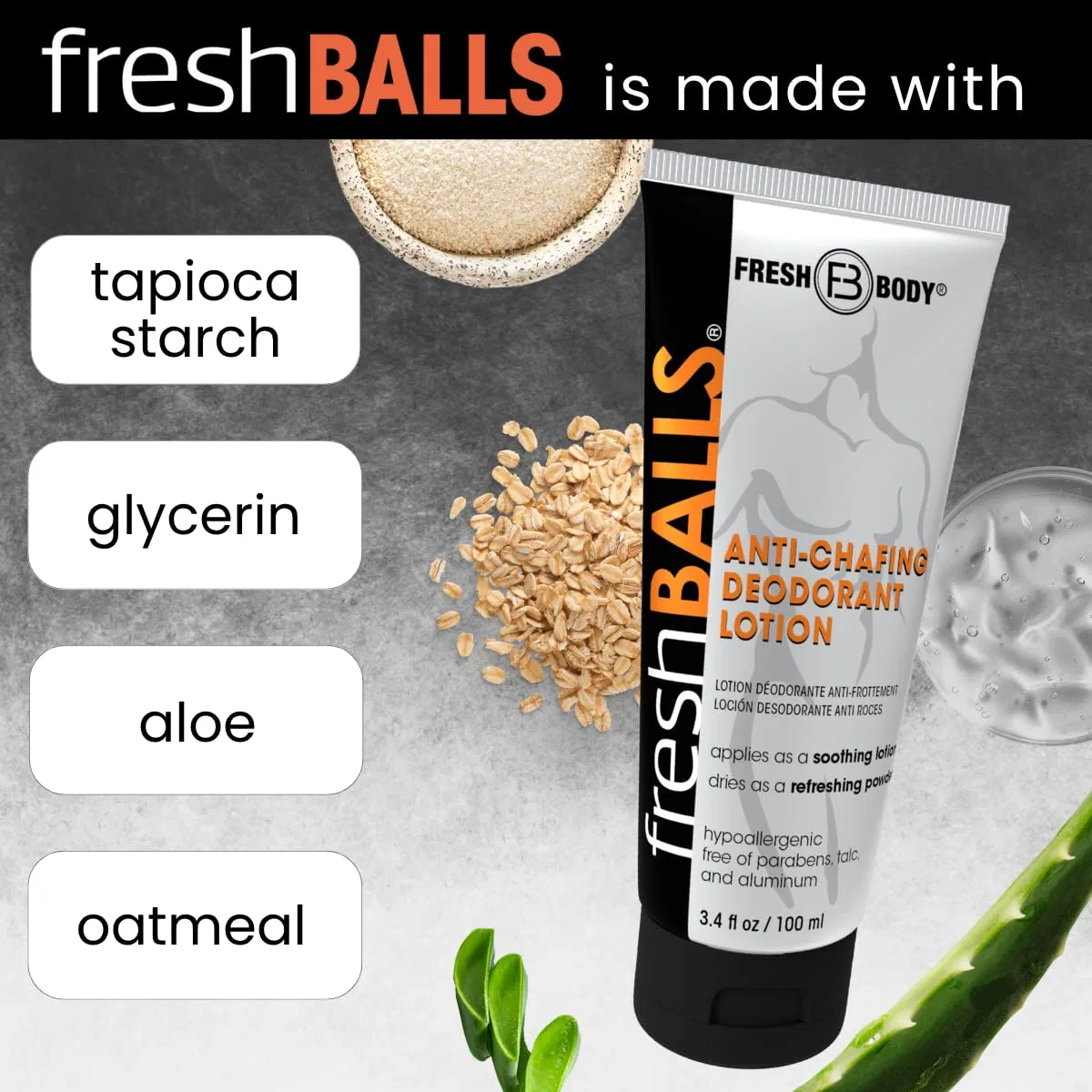 Антиперспирант-лосьон для мужчин Fresh Balls, 6 шт по 3.4 fl oz, Fresh Fresh Body Fb — фото 4
