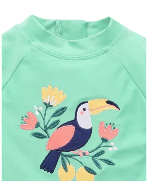 Детский купальник для девочек с принтом Purebaby, Toucan Print — фото 4