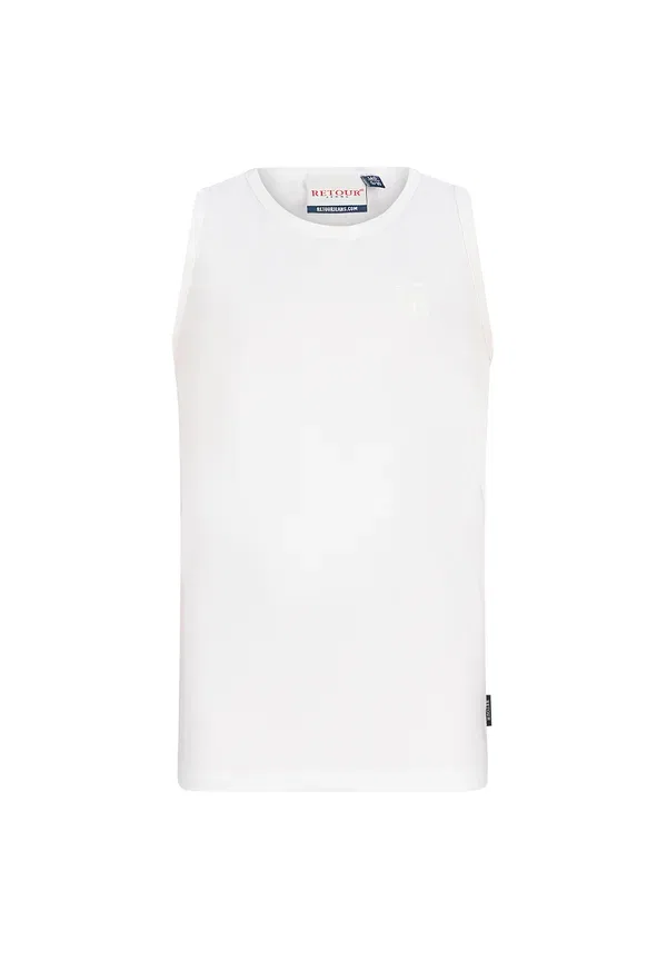 Топ без рукавов хлопковый Singlets maurice, Retour Jeans, кремовый