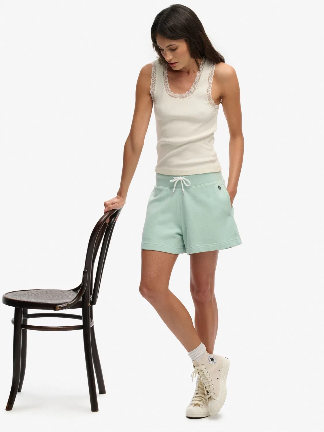 Шорты свободного кроя Studios Sweat Shorts Superdry, зеленый