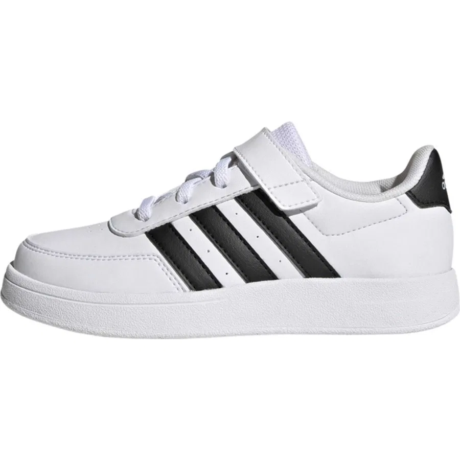 Кроссовки спортивные с ремешком Breaknet Lifestyle Court adidas, Бело-черный — фото 3