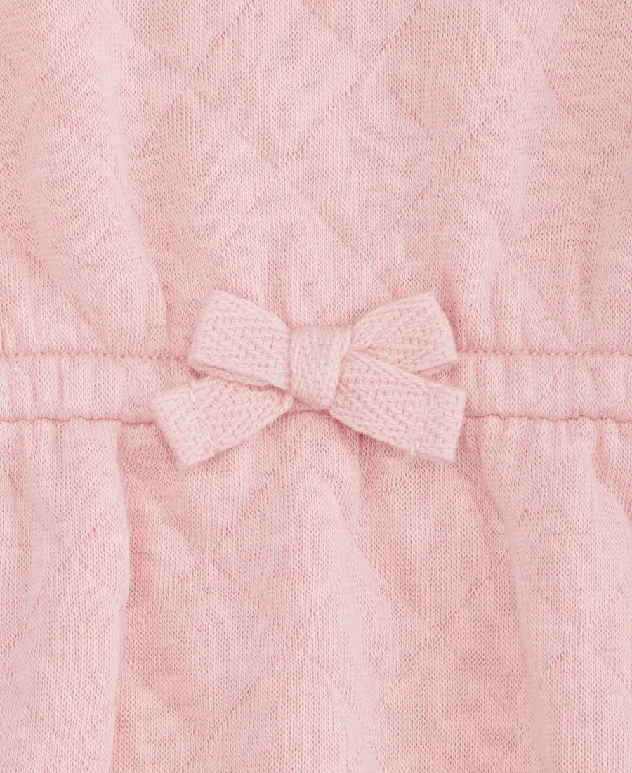 Комбинезон-слип с квилтингом и заплатками-сердечками First Impressions, Pink Enamel — фото 3