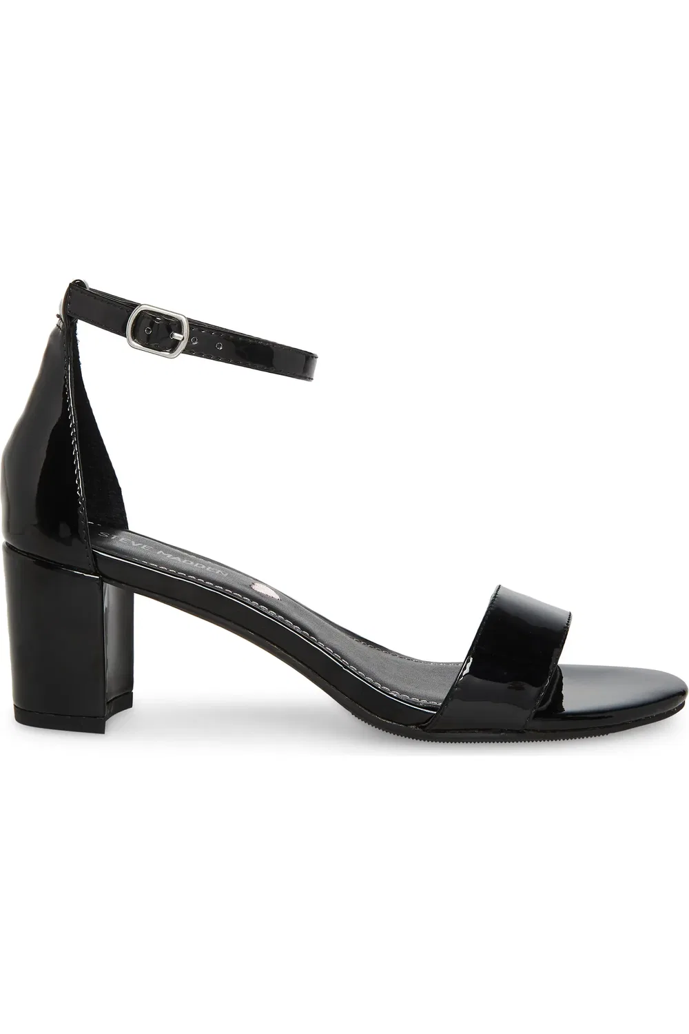 Детские сандалии на щиколотке с ремешком JCarrson Steve Madden, Black Patent — фото 3