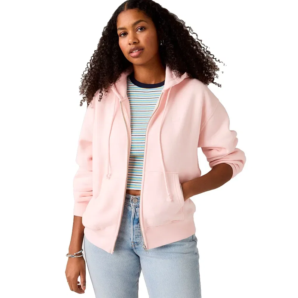 Женский свитшот с капюшоном Everyday Full Zip Levi's, Pink — фото 4
